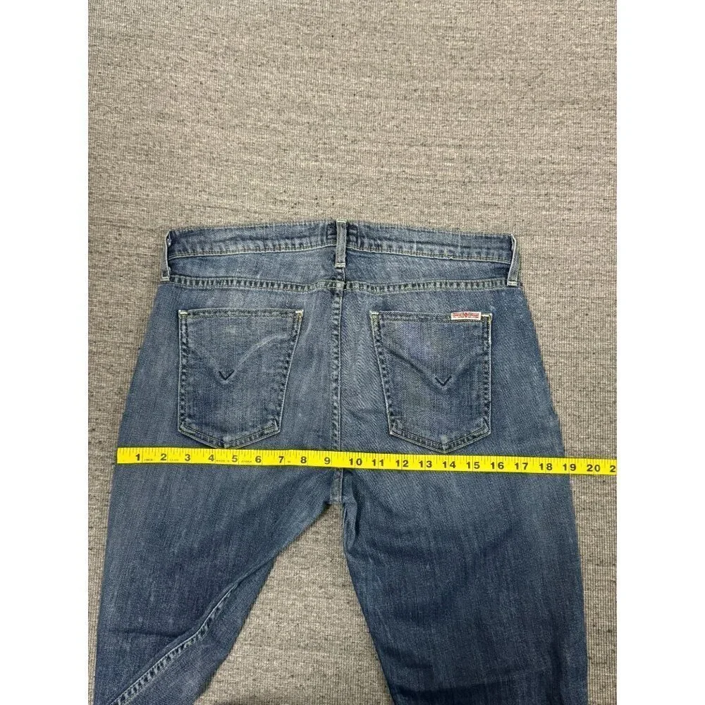 Hudson Blue Denim Skinny Jeans Women’s Mid Rise Size 30 x 30 Made in USA - Picture 9 of 16
